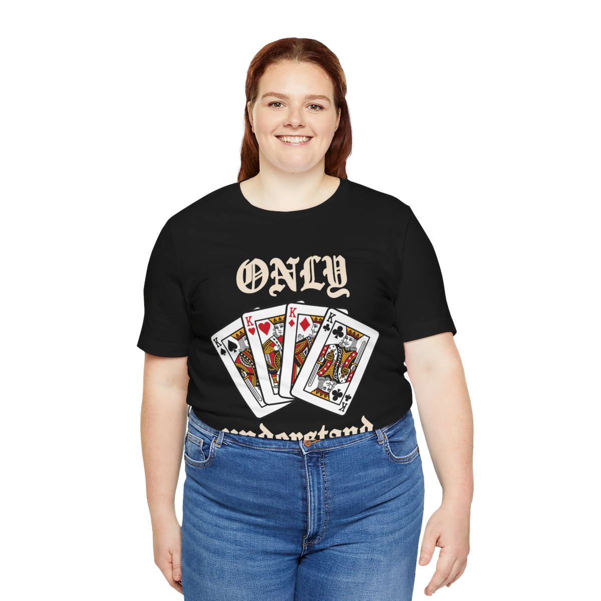 Only Kings Understand Tee in Black, on model