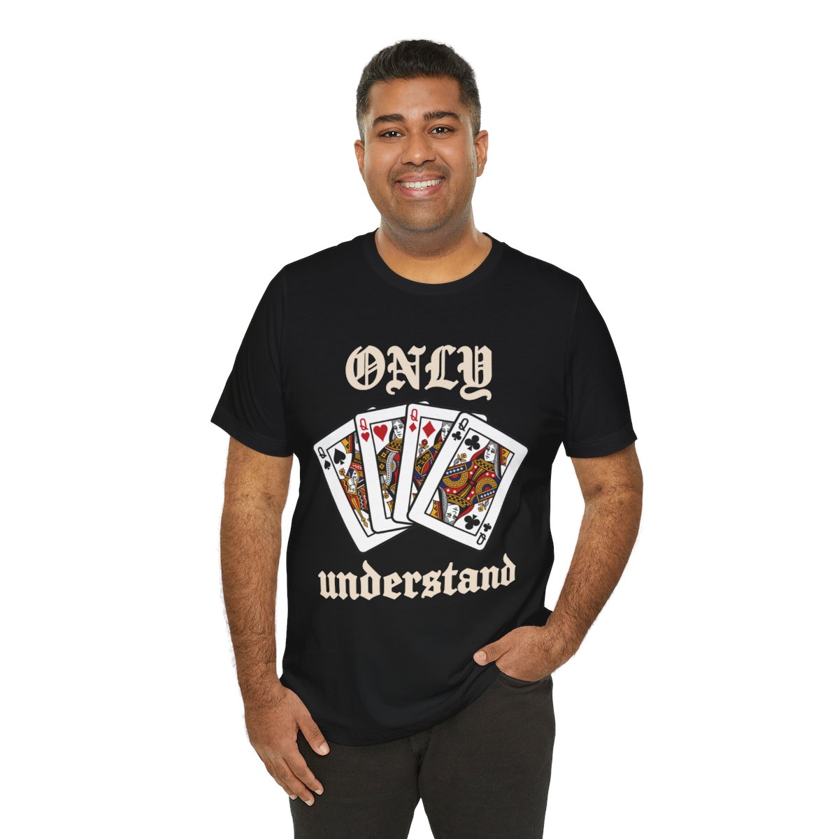 Only Queens Understand Tee in Black, on model