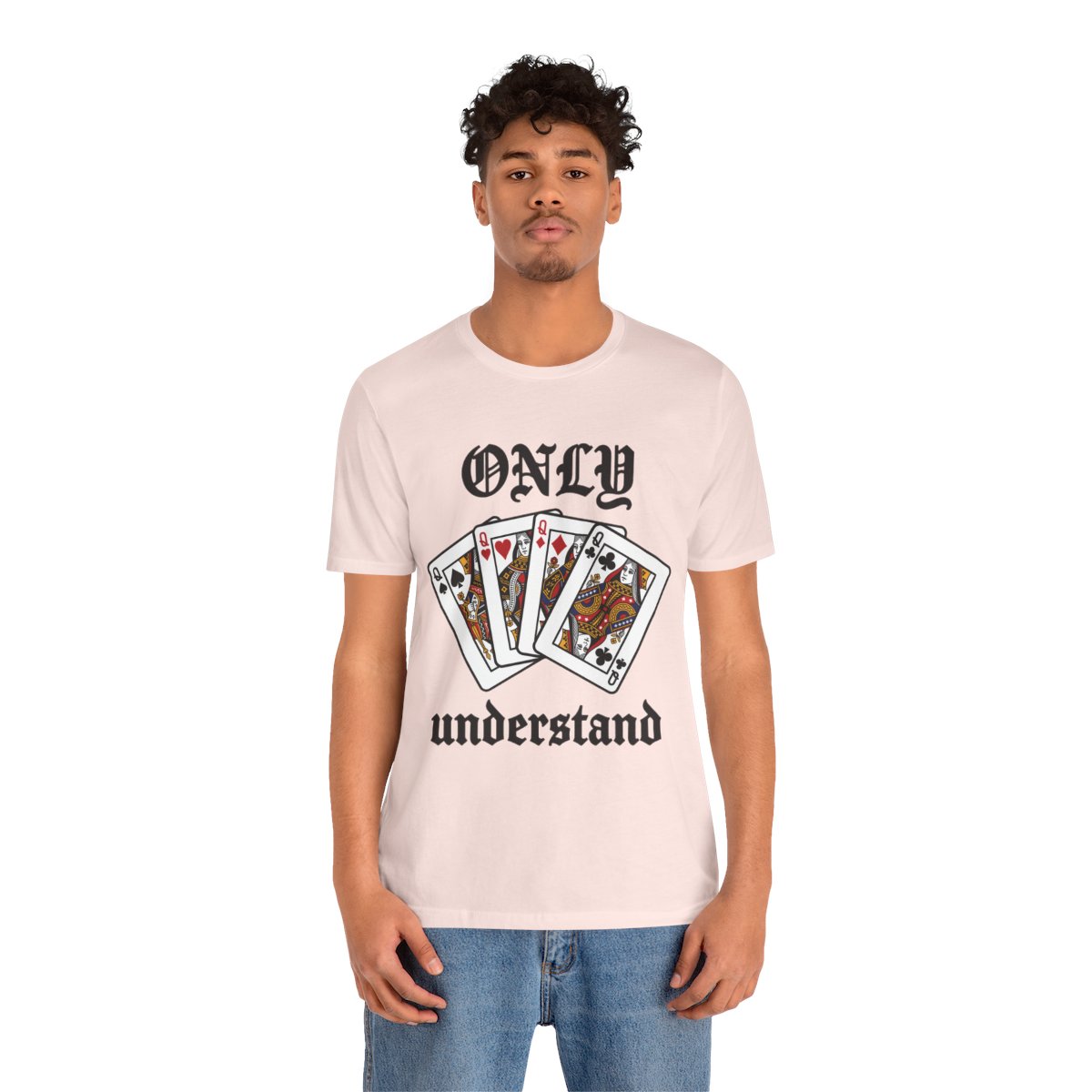 Only Queens Understand Tee in Soft Pink, on model