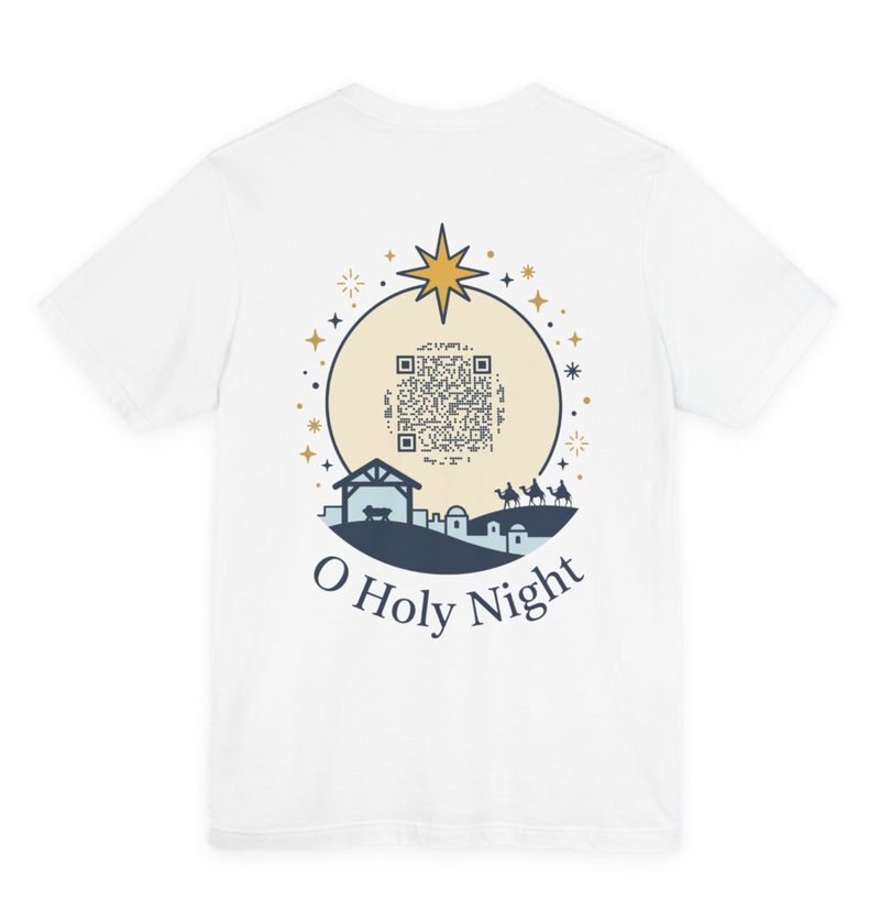 O Holy Night Ripplegram design, back view